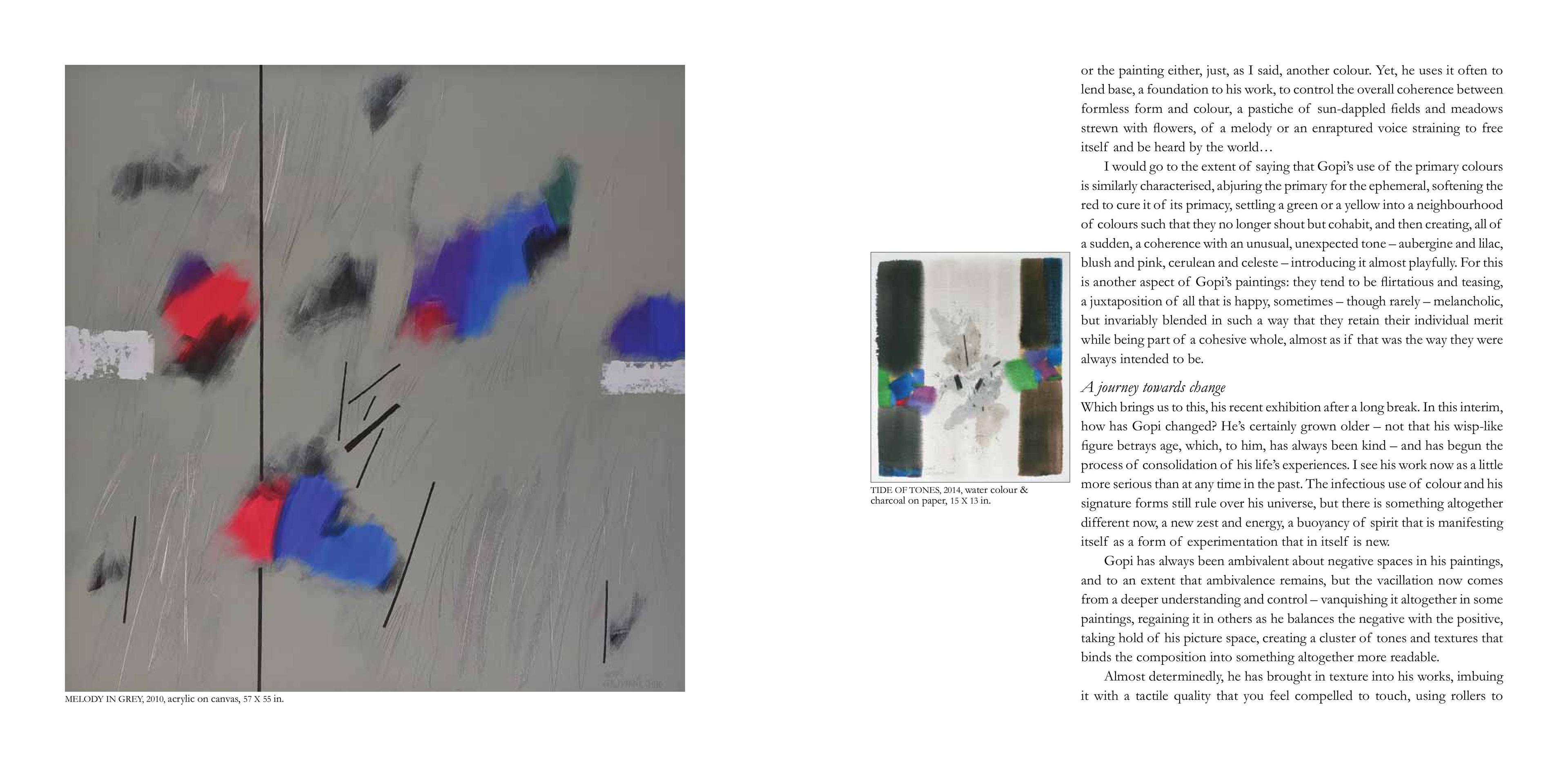 Middle page of the Exhibition Catalogue