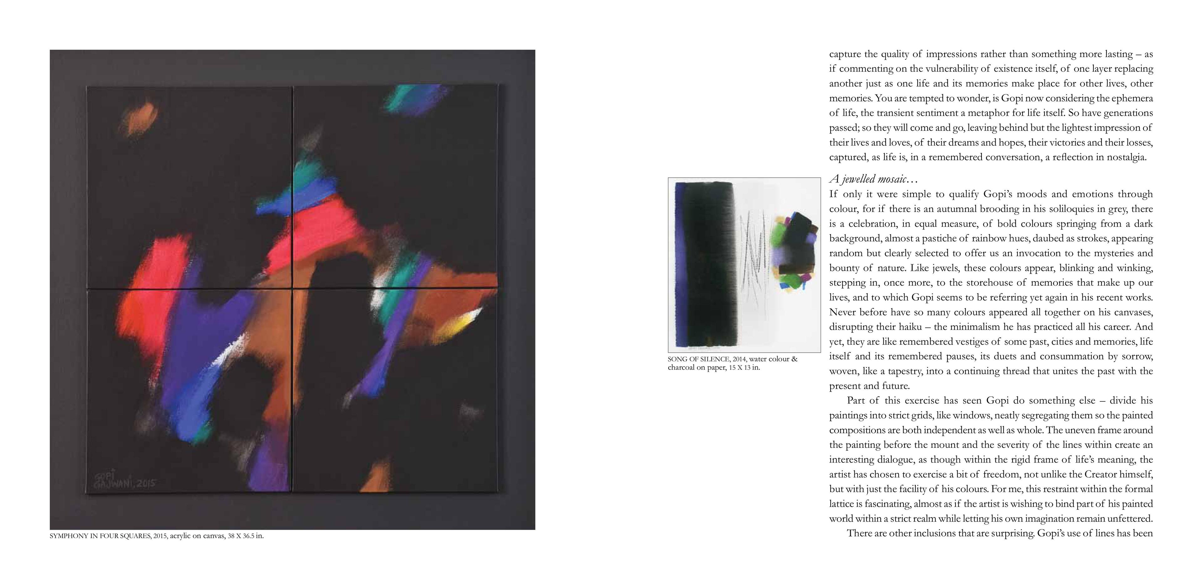 Middle page of the Exhibition Catalogue