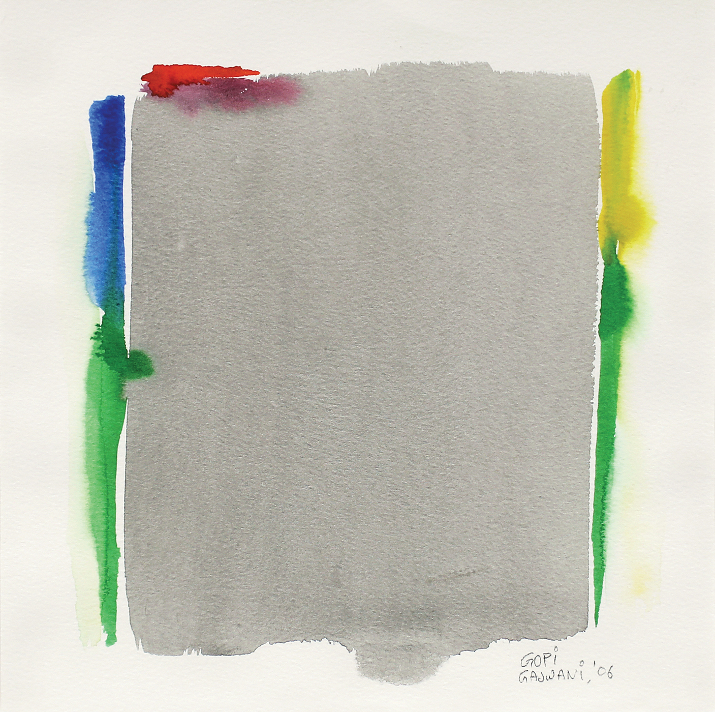 Gopi Gajwani-Paper _ Water Color-H=17.75, W=16.75, D=1.75(Inches)-2006